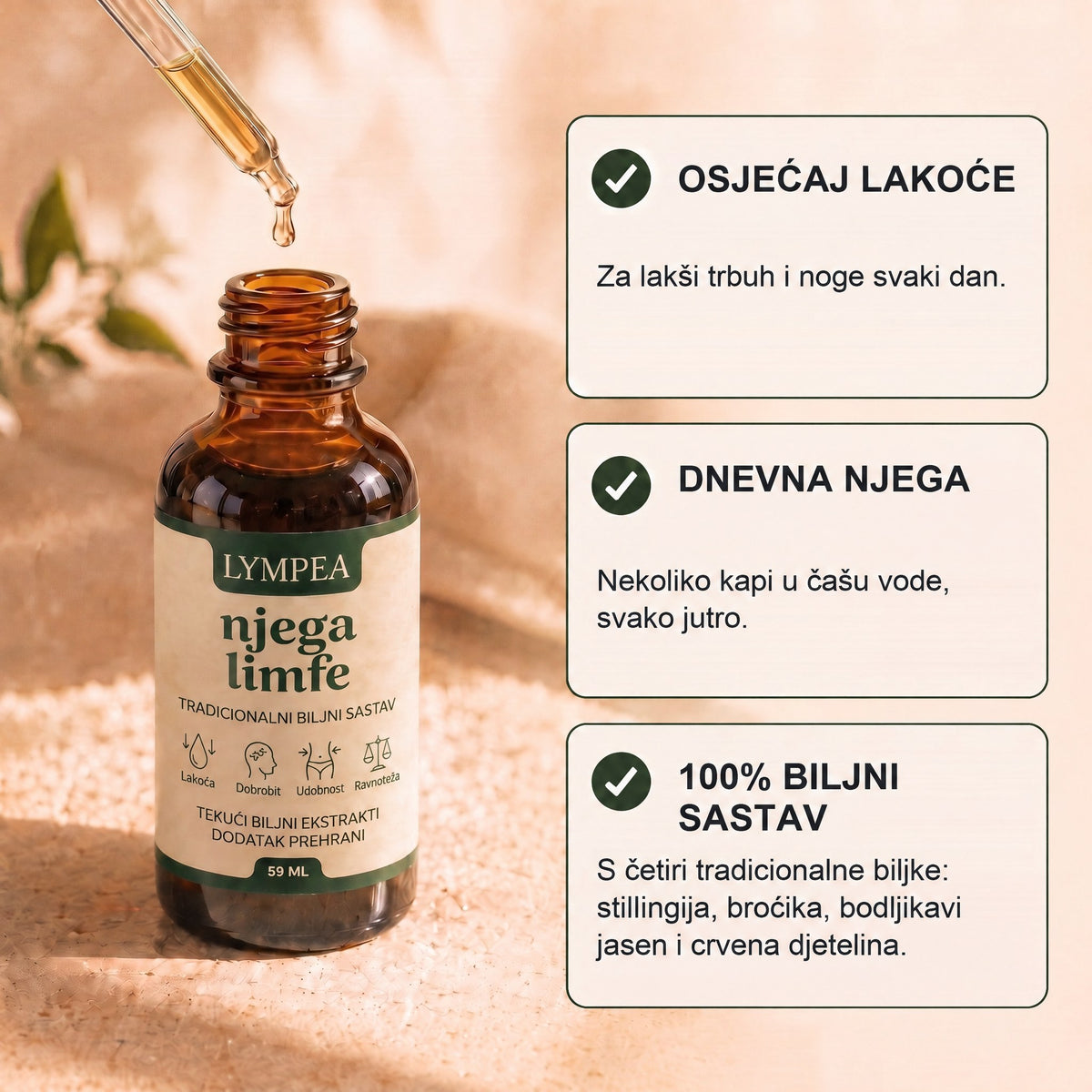 Lympea prednosti